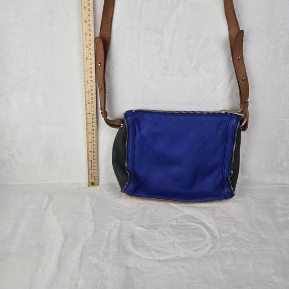 Kelsi Dagger Crossbody Bag Leather Womens Small Purse Handbag Blue Green Tan Zip - Picture 3 of 7